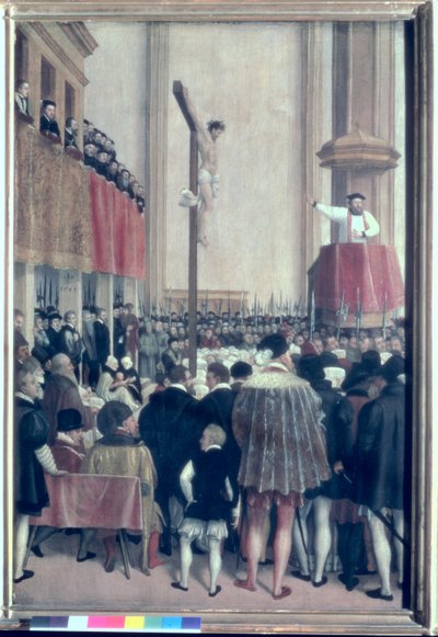 خطبة المندوب البابوي ، كورنيليوس موسو (1511-1574) ، في Augustinerkirche ، فيينا في 1561 بواسطة جاكوب سيسينجر